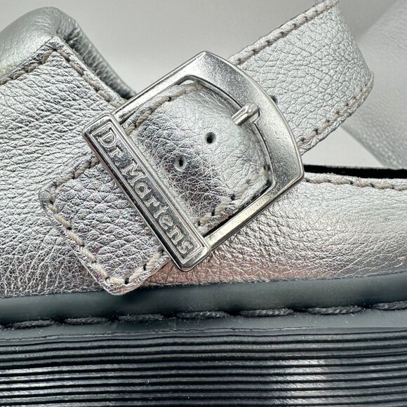 Women's Dr. Marten's Laketen Size 9 Metallic Leather Sling Back Shoes - Picture 9 of 10
